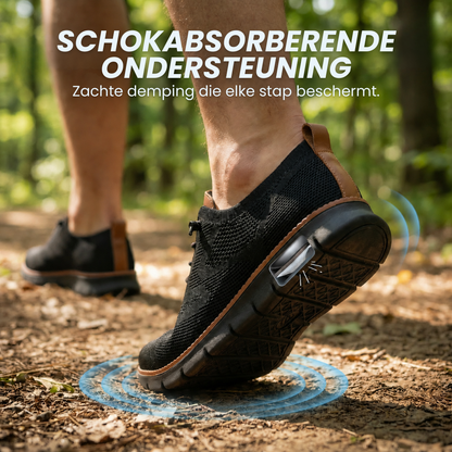 Ultiem Comfort | Gezonde en ondersteunende wandelschoenen (Zwarte zool editie)