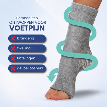 BambooStep | Premium Anti-Vermoeidheid Bamboe Voetsleeves