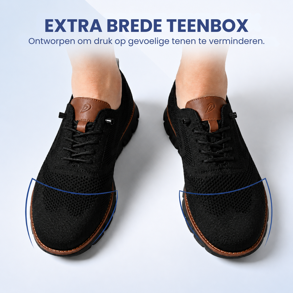 Ultiem Comfort | Gezonde en ondersteunende wandelschoenen (Zwarte zool editie)