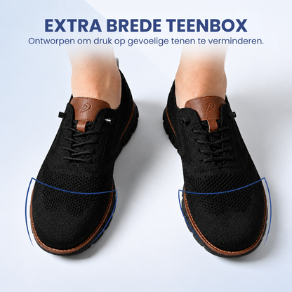 Ultiem Comfort | Gezonde en ondersteunende wandelschoenen (Zwarte zool editie)