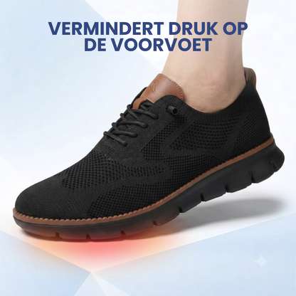 Ultiem Comfort | Gezonde en ondersteunende wandelschoenen (Zwarte zool editie)