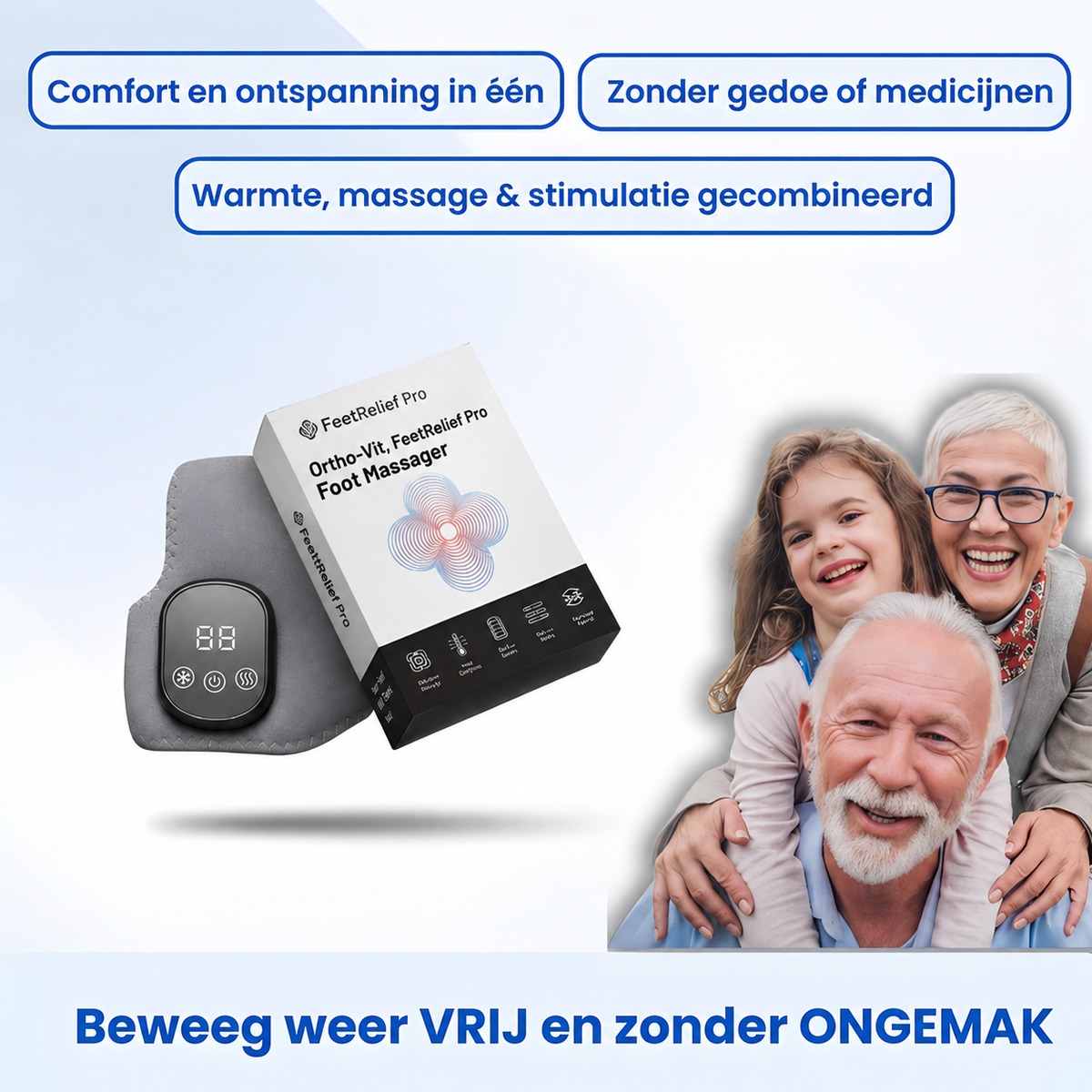 FeetRelief Pro | Triple Therapy Voetmassager