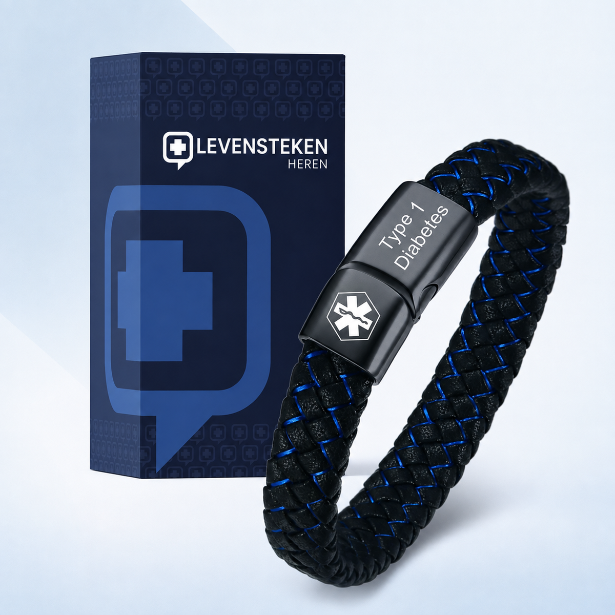 Levensteken Heren | Diabetes Medische Alarmarmband