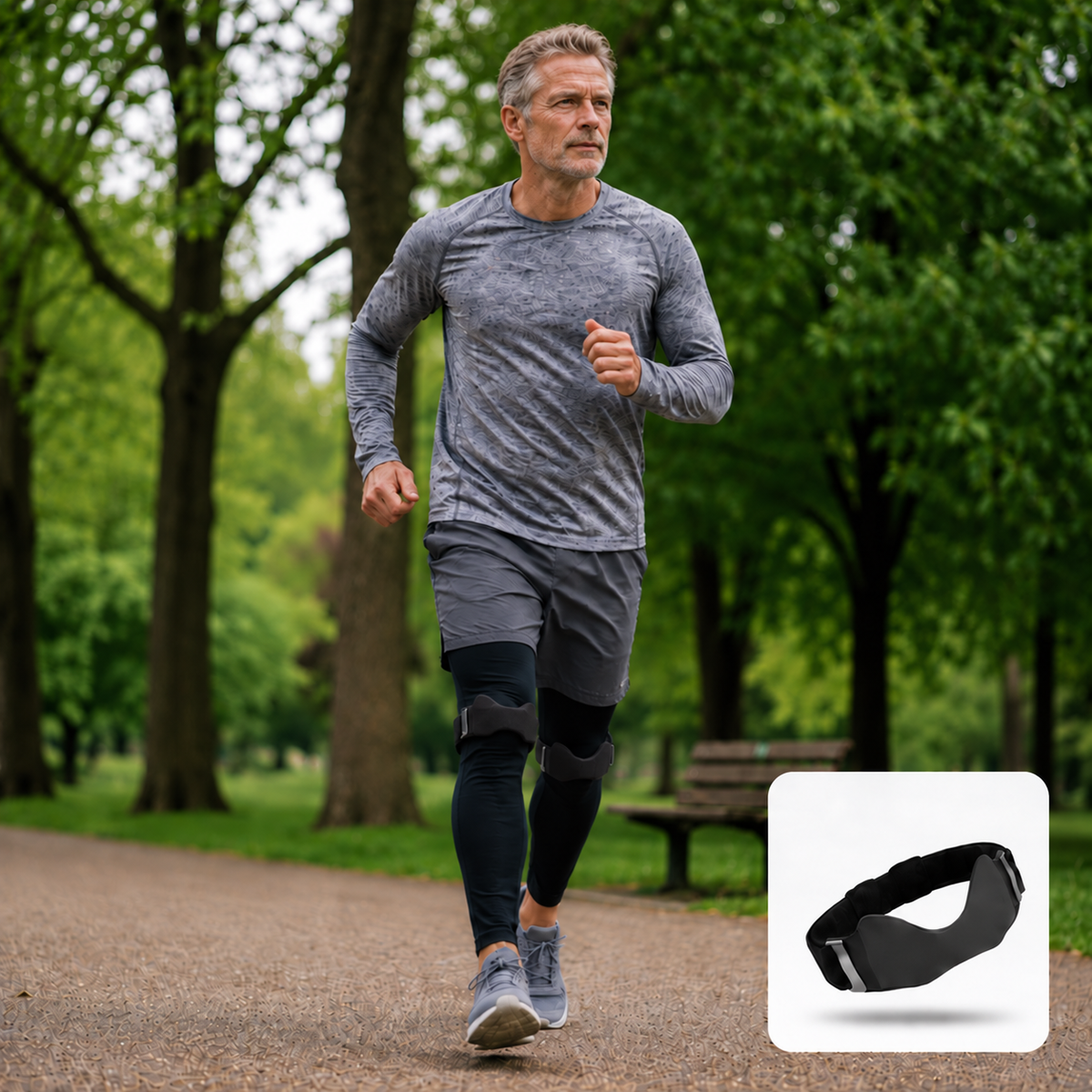 KneeStep Band | Gerichte Drukpunt Kniebandage