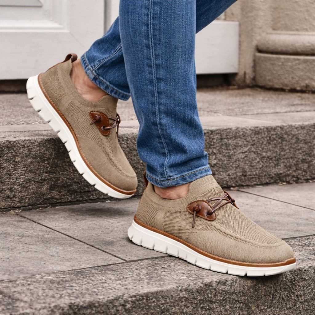 Casual comfortabele schoenen met brede neus