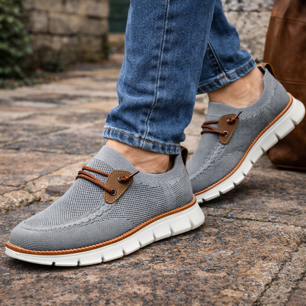 Casual comfortabele schoenen met brede neus